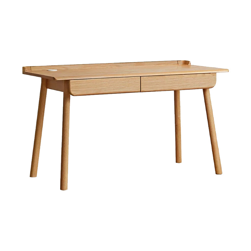 Abrielle 120cm FAS-Graded Solid American Oak Wood Desk/Table With Drawer Natural Wood Color