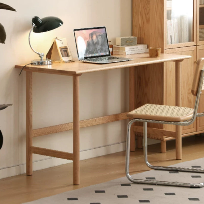 Achilles 80cm/100cm FAS-Graded Solid American Oak Wood Desk/Table Natural Wood Color