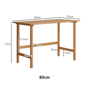 Achilles 80cm/100cm FAS-Graded Solid American Oak Wood Desk/Table Natural Wood Color
