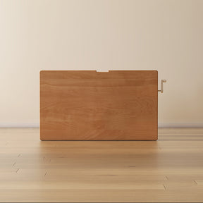 Yael 120cm/140cm Solid Beech Wood Single Office Desk/Computer Table With Cabinet/Bookcase/Drawer White & Natural Wood Color
