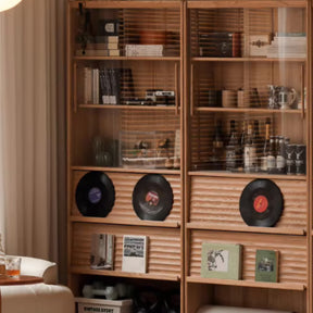 Kyson 85cm FAS-Graded Solid American Oak Wood Floor-standing Bookcase Display Shelf & Storage