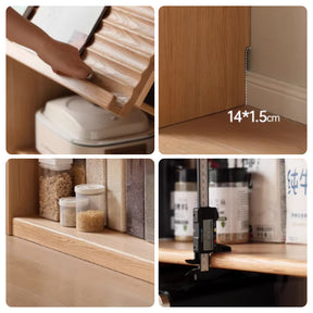 Kyson 85cm FAS-Graded Solid American Oak Wood Floor-standing Bookcase Display Shelf & Storage