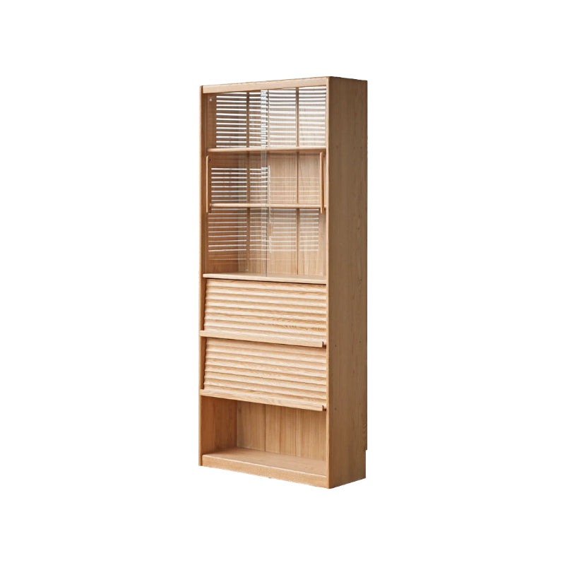 Kyson 85cm FAS-Graded Solid American Oak Wood Floor-standing Bookcase Display Shelf & Storage