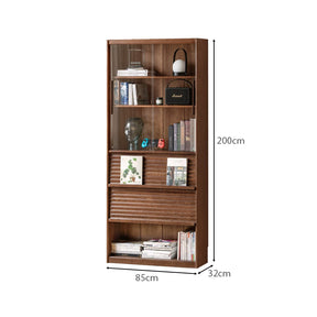 Kyson 85cm FAS-Graded Solid American Oak Wood Floor-standing Bookcase Display Shelf & Storage
