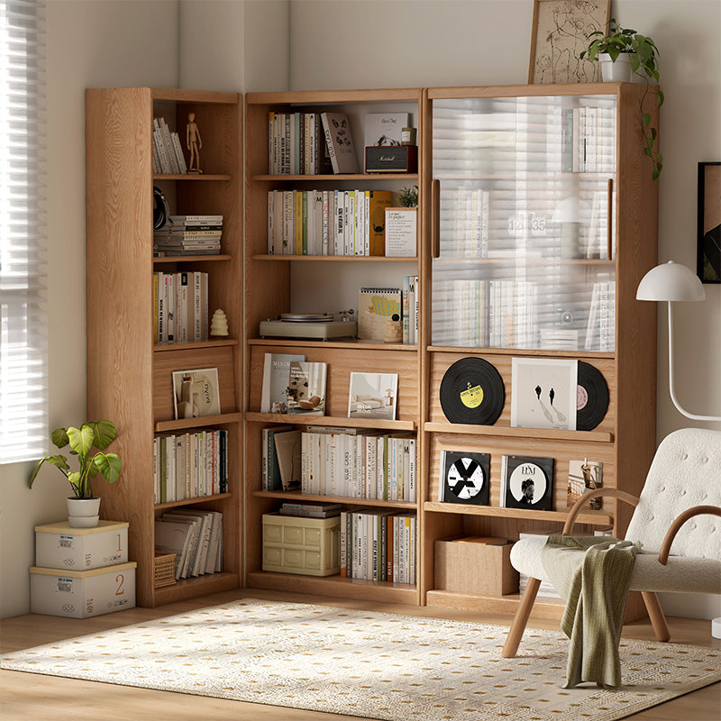 Lane 60cm/85cm Solid Beech Wood Floor-standing Bookcase Display Shelf & Storage