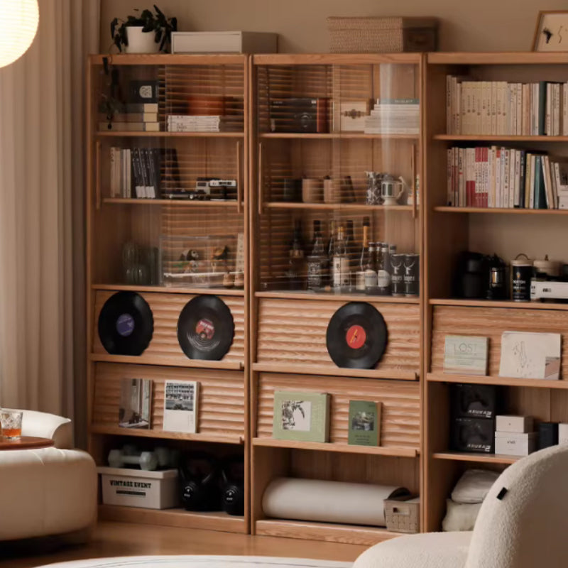 Lane 60cm/85cm Solid Beech Wood Floor-standing Bookcase Display Shelf & Storage