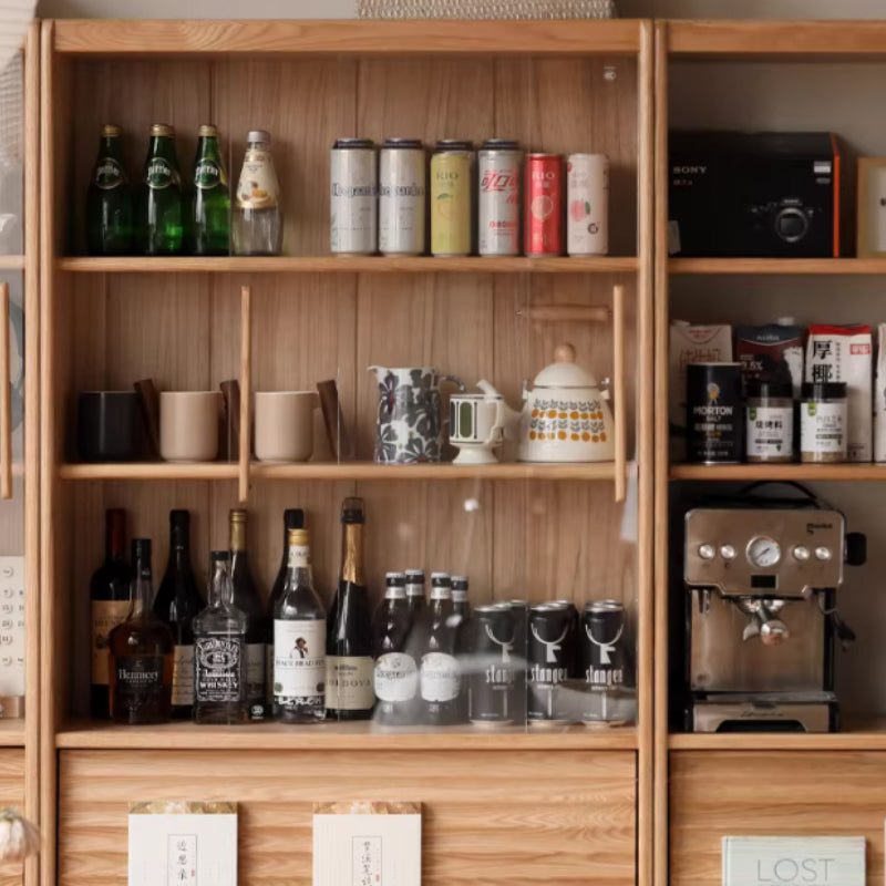 Lane 60cm/85cm Solid Beech Wood Floor-standing Bookcase Display Shelf & Storage