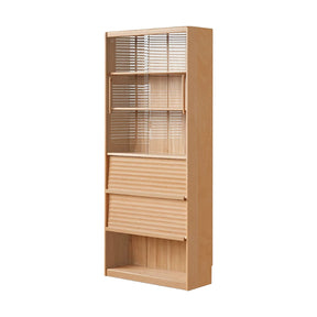 Lane 60cm/85cm Solid Beech Wood Floor-standing Bookcase Display Shelf & Storage
