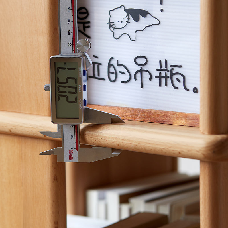 Laurel 40cm Solid Beech Wood 360-degree Rotating Floor Bookcase Bookshelf/Storage Rack