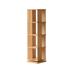 Laurel 40cm Solid Beech Wood 360-degree Rotating Floor Bookcase Bookshelf/Storage Rack