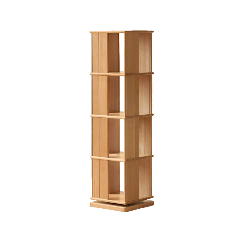 Laurel 40cm Solid Beech Wood 360-degree Rotating Floor Bookcase Bookshelf/Storage Rack