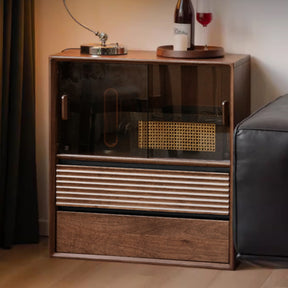 Juniper 70cm Solid Merpauh Wood Floor-standing Modular Storage Cabinet Chest Set for Home