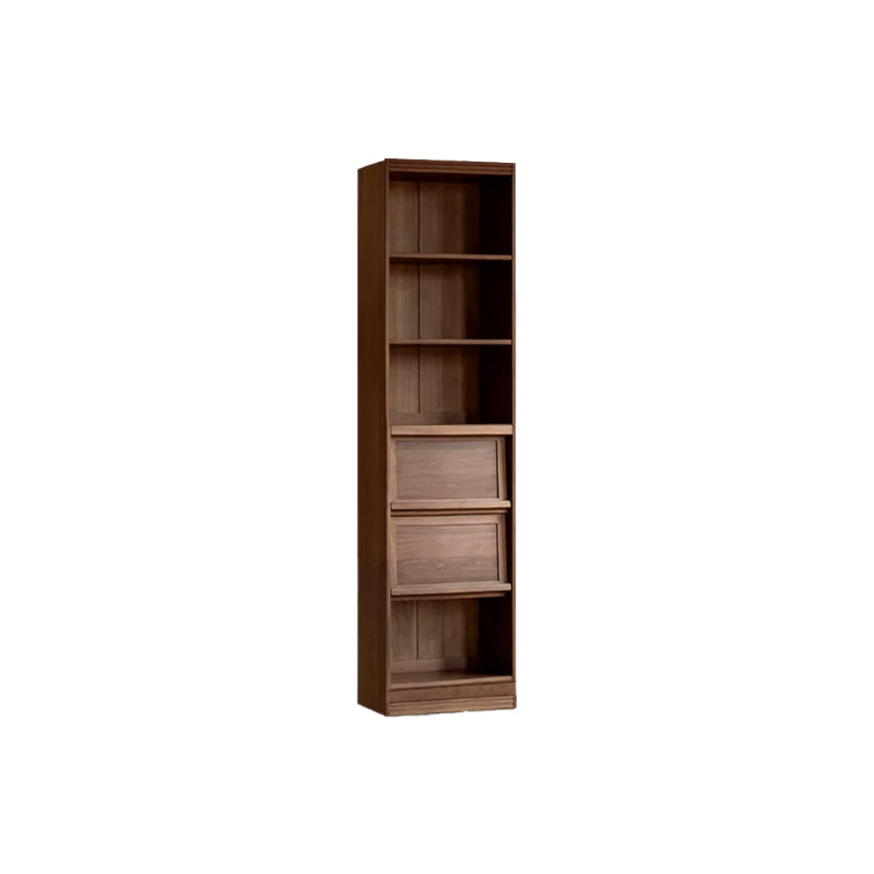 Martina FAS-Graded Solid Black Walnut Wood Floor-standing Bookcase Modular Display Shelf & Storage With Seat/Drawer Multiple Model