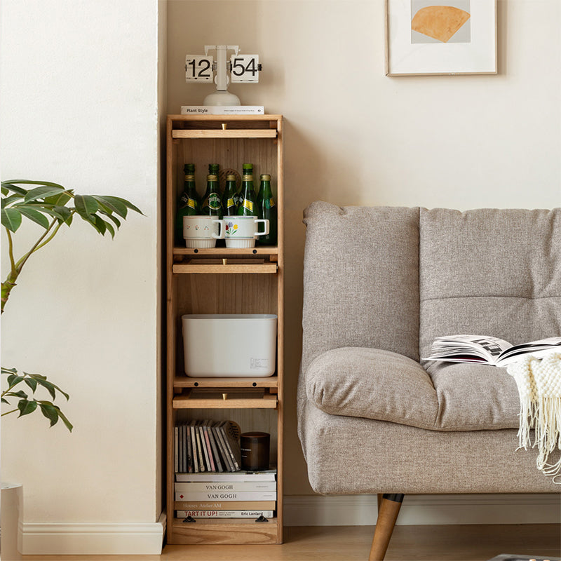 Orlando 110cm/145cm/180cm Height FAS-Graded Solid American Oak Wood Flip-door Bookcase Bookshelf/Storage Rack