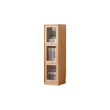 Orlando 110cm/145cm/180cm Height FAS-Graded Solid American Oak Wood Flip-door Bookcase Bookshelf/Storage Rack