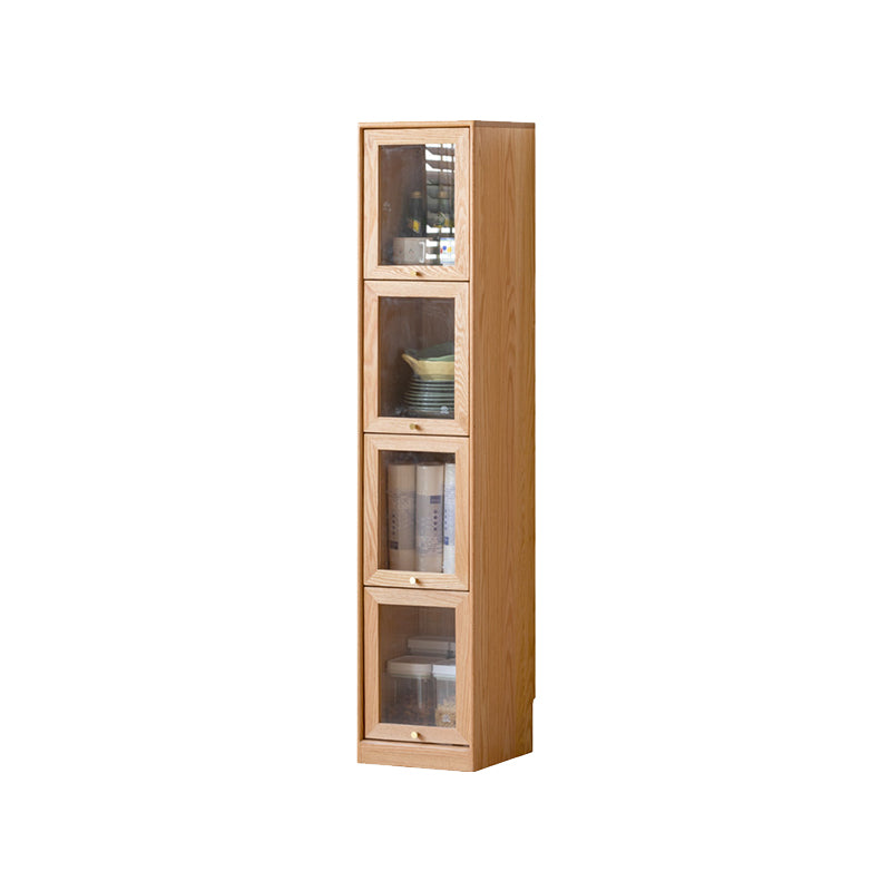 Orlando 110cm/145cm/180cm Height FAS-Graded Solid American Oak Wood Flip-door Bookcase Bookshelf/Storage Rack