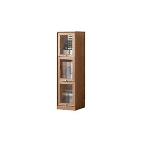 Orlando 110cm/145cm/180cm Height FAS-Graded Solid American Oak Wood Flip-door Bookcase Bookshelf/Storage Rack
