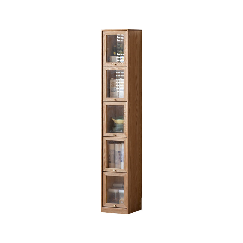 Orlando 110cm/145cm/180cm Height FAS-Graded Solid American Oak Wood Flip-door Bookcase Bookshelf/Storage Rack