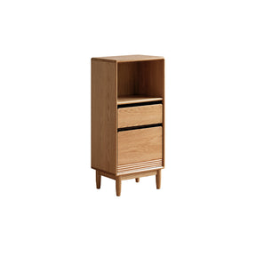 Oona 45cm/65cm FAS-Graded Solid American Oak Wood Bookcase Display Shelf/Storage Cabinet With Lighting