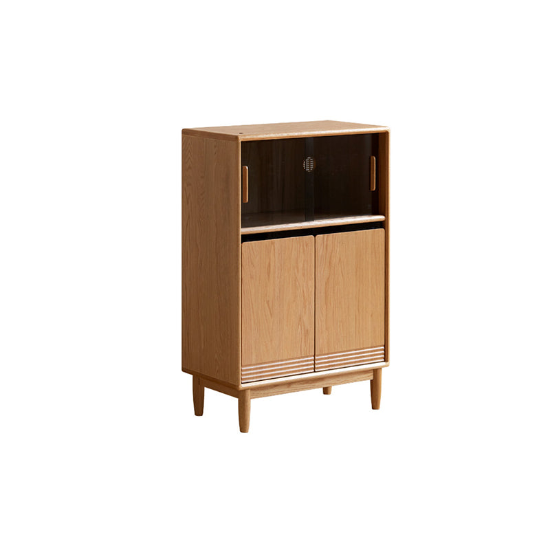 Oona 45cm/65cm FAS-Graded Solid American Oak Wood Bookcase Display Shelf/Storage Cabinet With Lighting