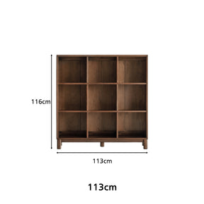 Phoebe 39cm/76cm/113cm/150cm Merpauh Wood Storage Cabinet Chest/Bookcase With Leg for Home Walnut Color