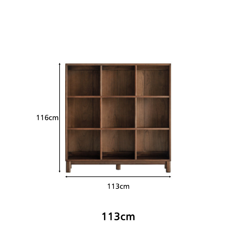 Phoebe 39cm/76cm/113cm/150cm Merpauh Wood Storage Cabinet Chest/Bookcase With Leg for Home Walnut Color