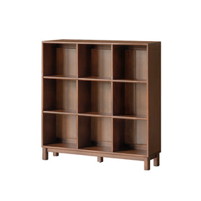 Phoebe 39cm/76cm/113cm/150cm Merpauh Wood Storage Cabinet Chest/Bookcase With Leg for Home Walnut Color