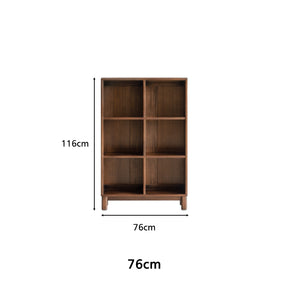 Phoebe 39cm/76cm/113cm/150cm Merpauh Wood Storage Cabinet Chest/Bookcase With Leg for Home Walnut Color