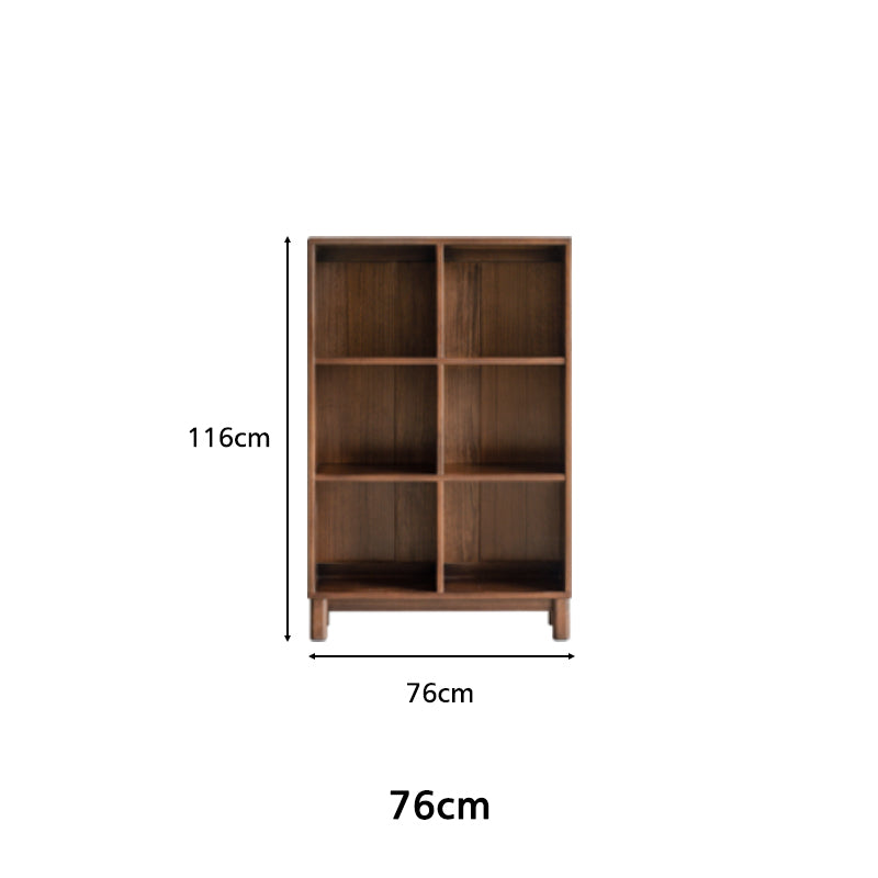 Phoebe 39cm/76cm/113cm/150cm Merpauh Wood Storage Cabinet Chest/Bookcase With Leg for Home Walnut Color