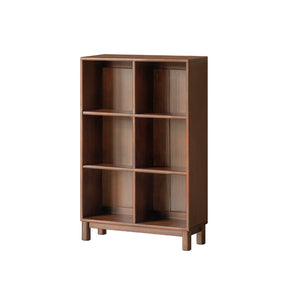 Phoebe 39cm/76cm/113cm/150cm Merpauh Wood Storage Cabinet Chest/Bookcase With Leg for Home Walnut Color