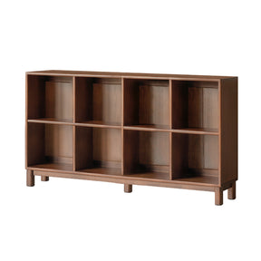 Phoebe 39cm/76cm/113cm/150cm Merpauh Wood Storage Cabinet Chest/Bookcase With Leg for Home Walnut Color