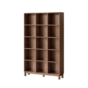 Phoebe 39cm/76cm/113cm Merpauh Wood Storage Cabinet Chest/Bookcase With Leg for Home Walnut Color