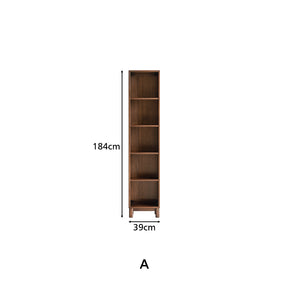 Phoebe 39cm/76cm/113cm Merpauh Wood Storage Cabinet Chest/Bookcase With Leg for Home Walnut Color