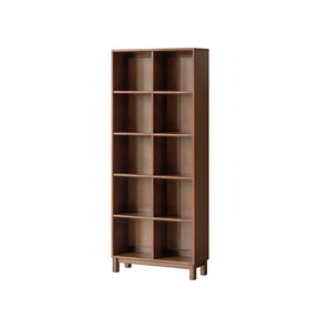 Phoebe 39cm/76cm/113cm Merpauh Wood Storage Cabinet Chest/Bookcase With Leg for Home Walnut Color