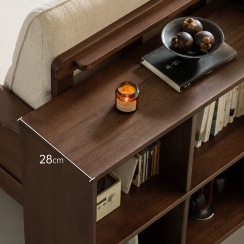Phoebe 39cm/76cm/113cm Merpauh Wood Storage Cabinet Chest/Bookcase With Leg for Home Walnut Color