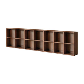 Phoebe 39cm/76cm/113cm Merpauh Wood Storage Cabinet Chest/Bookcase With Leg for Home Walnut Color
