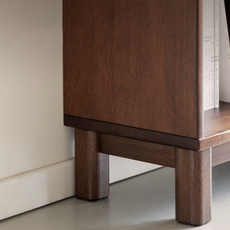 Phoebe 39cm/76cm/113cm Merpauh Wood Storage Cabinet Chest/Bookcase With Leg for Home Walnut Color