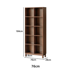 Phoebe 76cm/113cm Merpauh Wood Storage Cabinet Chest/Bookcase With Leg for Home Walnut Color