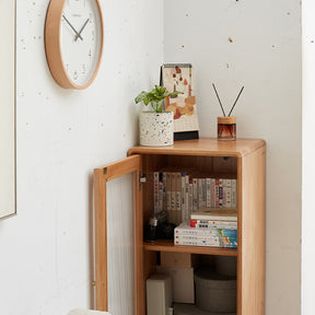 Ewan 110cm/130cm FAS-Graded Solid American Oak Wood Bookcase Display Shelf/Storage Cabinet