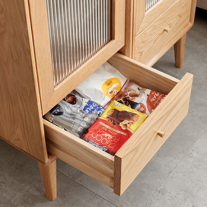 Ewan 110cm/130cm FAS-Graded Solid American Oak Wood Bookcase Display Shelf/Storage Cabinet