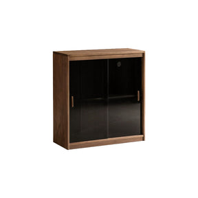 Ezra FAS-Graded Solid Black Walnut Wood Floor-standing Modular Storage Cabinet Chest Set for Home