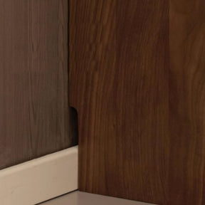 Ezra FAS-Graded Solid Black Walnut Wood Floor-standing Modular Storage Cabinet Chest Set for Home