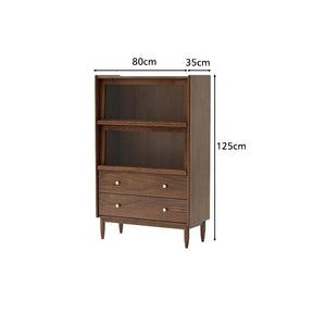 Florence FAS-Graded Solid American Oak Wood Flip-door Bookcase Display Shelf & Storage Multiple Size/Color
