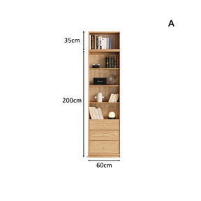 Gregory FAS-Graded Solid Ash Wood Bookcase Display Shelf/Storage Cabinet