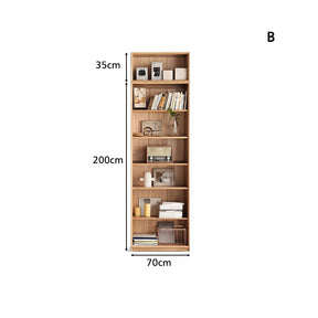 Gregory FAS-Graded Solid Ash Wood Bookcase Display Shelf/Storage Cabinet