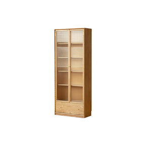 Gregory FAS-Graded Solid Ash Wood Bookcase Display Shelf/Storage Cabinet