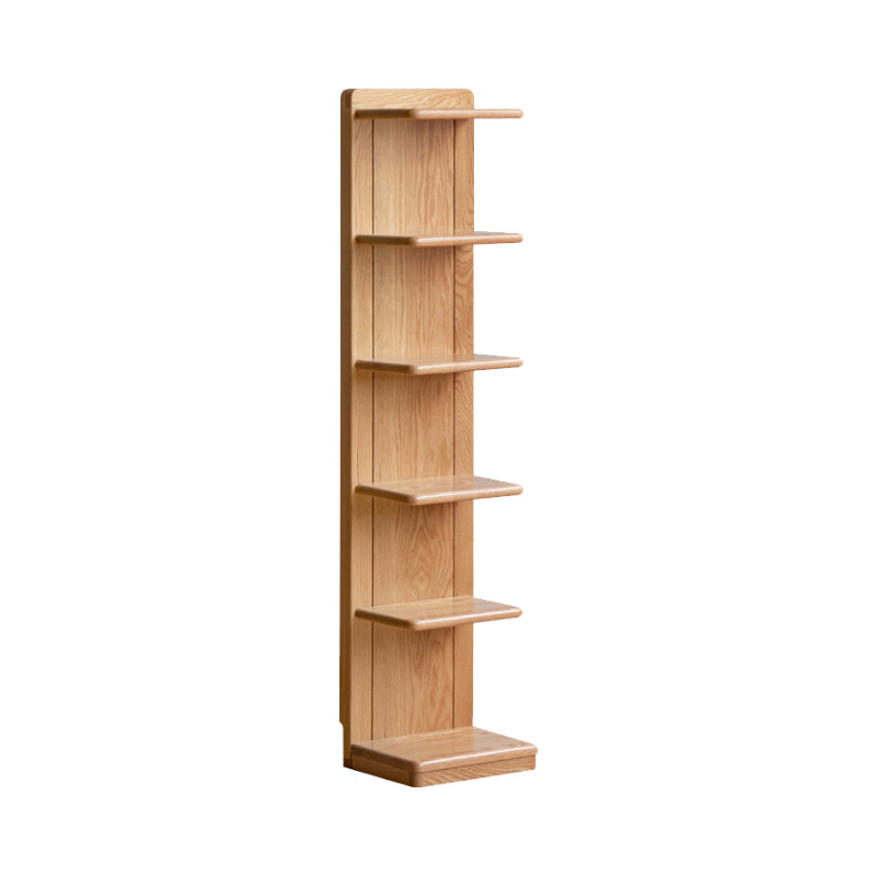 Lucian 4-Tier/5-Tier FAS-Graded Solid American Oak Wood Floor Bookcase Bookshelf/Storage Rack Multiple Color