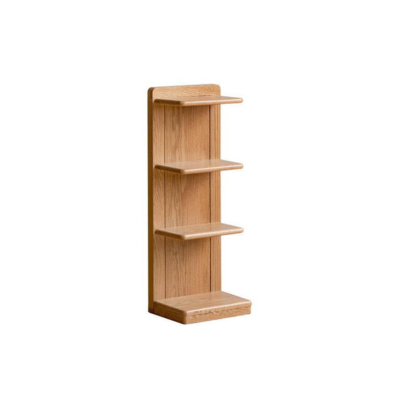 Lucian 4-Tier/5-Tier FAS-Graded Solid American Oak Wood Floor Bookcase Bookshelf/Storage Rack Multiple Color
