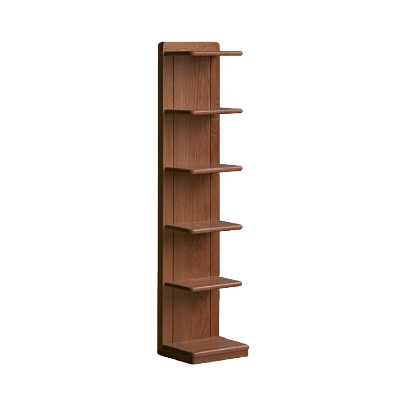 Lucian 4-Tier/5-Tier FAS-Graded Solid American Oak Wood Floor Bookcase Bookshelf/Storage Rack Multiple Color