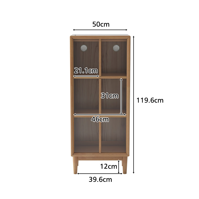 Zoey Rubberwood Bookcase Display Shelf/Storage Cabinet
